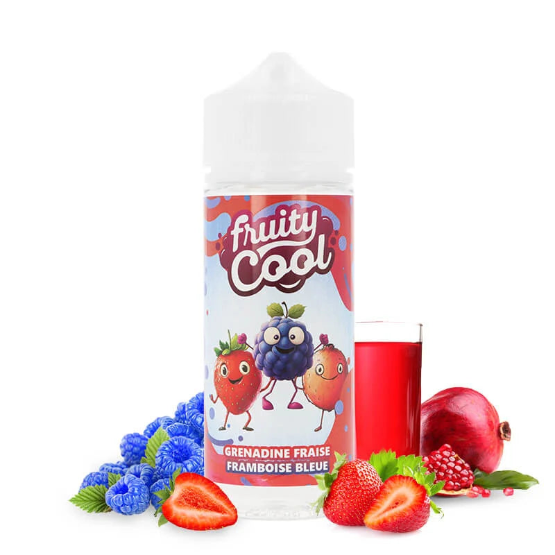 Fruity cool 100 ml Grenadine fraise framboise bleue
