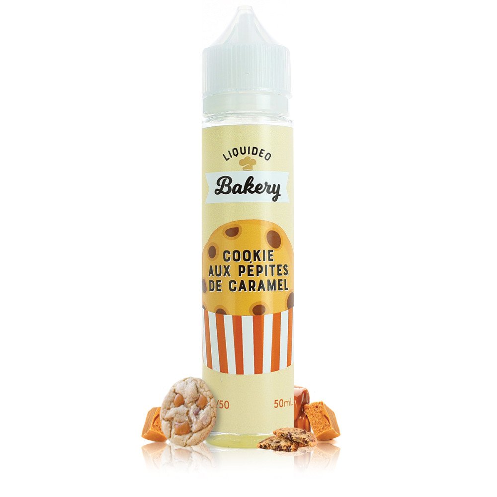 Liquideo Cookie aux pepites de caramel 50ml sans nicotine